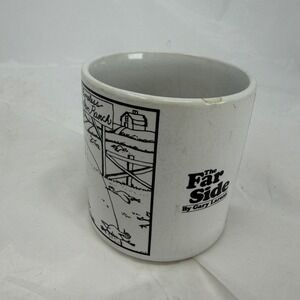 Vintage 1983‎ The Far Side Boneless Chicken Ranch Mug Gary Larson OZ Coffee Cup